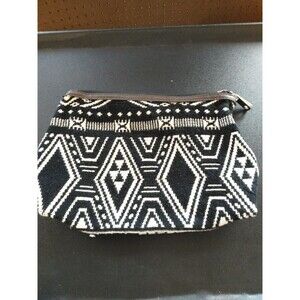 Jeweli By 31 Gifts  Black And White Makeup Purse  6 In Tall 9 Long